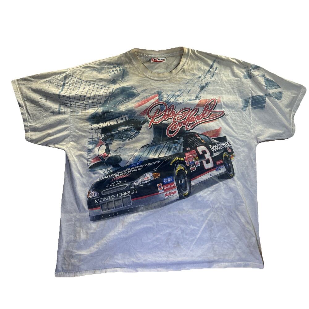 VTG Dale Earnhardt Graphic TShirt NASCAR XL The American Legend #3 - Used